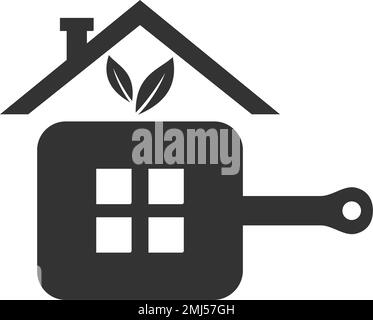 Home Kitchen Logo template Icon Illustration Brand Identity.Isolated and flat illustration. Vector graphic Stock Vector
