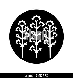 Oregano сolor line icon. Pictogram for web page. Stock Vector