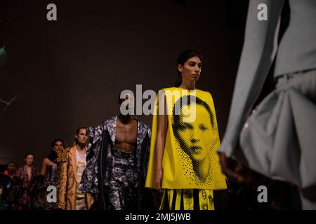 Model walks on the runway during the Louis Vuitton Paris Fashion Week Men  Fall Winter 2018-19 held in Paris, France on January 18, 2017. (Photo by  Jonas Gustavsson/Sipa USA Stock Photo - Alamy