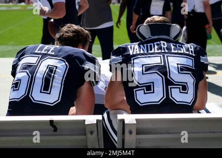 Jaylon Smith 54 Sean Lee 50 Leighton Vander Esch 55 Dallas Cowboys