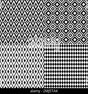 Rhombus seamless pattern. Simple vector geometric background. Stock Vector