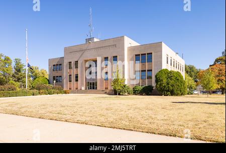 Wellington, Kansas, USA - October 17, 2022: The Summer County Courthouse Stock Photo