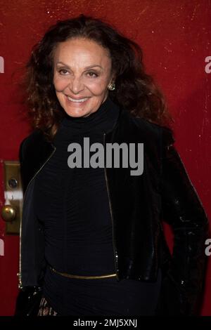 Diane von Furstenberg arrives to the Tom Ford show during Fashion Week on  Monday, Sept. 9, 2019 in New York. (Photo by Charles Sykes/Invision/AP  Stock Photo - Alamy