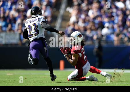 Baltimore Ravens Tony Jefferson (right) and Jacksonville Jaguars' Aaron  Colvin swap shirts after the NFL International Series match at Wembley  Stadium, London Stock Photo - Alamy