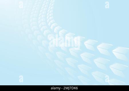 Abstract arrow background, blue gradient technology concept vector Stock Vector