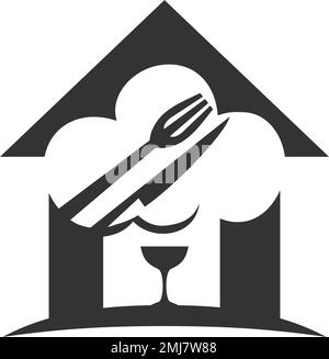 Home Kitchen Logo template Icon Illustration Brand Identity.Isolated and flat illustration. Vector graphic Stock Vector