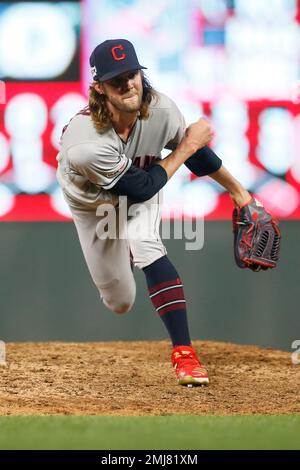 Puyallup's Adam Cimber pitching for Cleveland Indians
