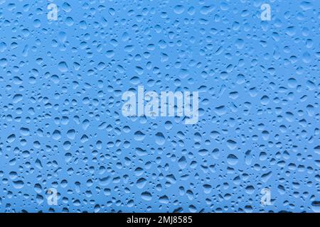 Water drops on white and grey background, with a slight blurred and gradient effect. Stock Photo