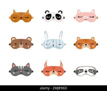 Fun Animal Masks Clip Art Set