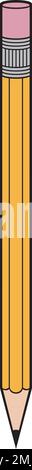 Pencil color vector illustration Stock Vector