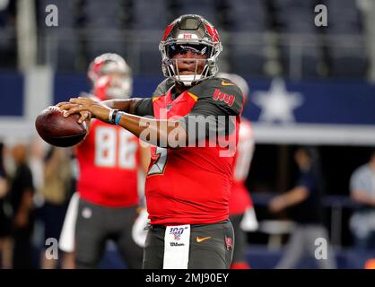 Arlington, Texas, USA. 29th Aug, 2019. Tampa Bay Buccaneers quarterback  Ryan Griffin (4) in action during the pre-season game between the Tampa Bay  Buccaneers and the Dallas Cowboys at the AT &