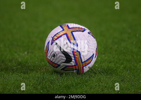 West Bromwich, UK. 27th Jan, 2023. The match ball is seen during the Premier League 2 U23 match West Bromwich Albion U23 vs Aston Villa U23 at The Hawthorns, West Bromwich, United Kingdom, 27th January 2023 (Photo by Gareth Evans/News Images) Credit: News Images LTD/Alamy Live News Stock Photo