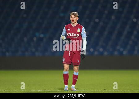 West Bromwich, UK. 27th Jan, 2023. Tommi O'Reilly #58 of Aston Villa during the Premier League 2 U23 match West Bromwich Albion U23 vs Aston Villa U23 at The Hawthorns, West Bromwich, United Kingdom, 27th January 2023 (Photo by Gareth Evans/News Images) Credit: News Images LTD/Alamy Live News Stock Photo