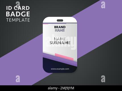 Modern corporate Identity Card design template background, elegant businees company id card design. Identity design template. Stock Vector