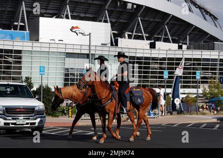 November 18, 2018 Carson, CANarbonne High School linebackers Los Angeles  Chargers linebacker Uchenna Nwosu #42 and Denver Broncos linebacker  Keishawn Bierria #40 after the NFL Denver Broncos vs Los Angeles Chargers at