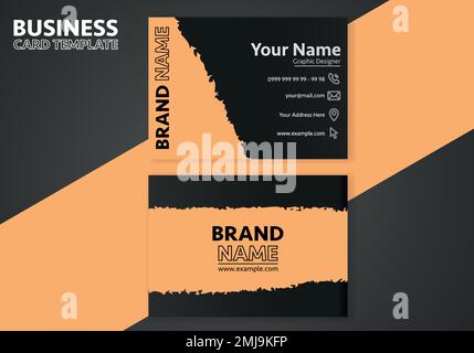 Creative business card design. Abstract business card elegant design template. Business background. Stock Vector