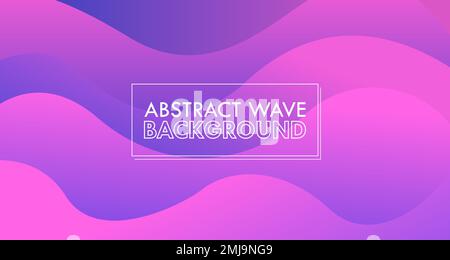 Pink Blue Wavy Gradient Abstract Modern Vector Background Stock Vector