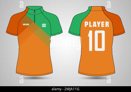 Jersey shortsleeve shirt (baseball uniform shirt) template vector  illustration set Stock Vector Image & Art - Alamy