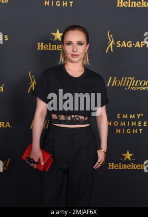 Hayden Panettiere attends The Hollywood Reporter and SAG-AFTRA’s Emmy Nominees Night. Photo: Michael Mattes/michaelmattes.co Stock Photo