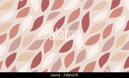 Pink seamless leaf patterned background vector Stock Vector