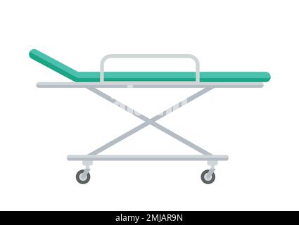 stretcher icon in flat style isolated vector illustration on white transparent background eps 10 Stock Vector