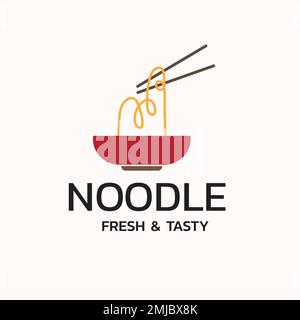 Restaurant logo, food business template for branding design vector Stock Vector