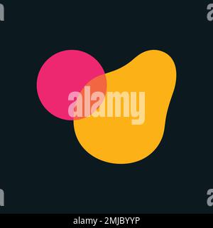 Abstract shape icon, flat design vector illustration Stock Vector