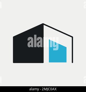 Building icon, architecture symbol flat design vector illustration Stock Vector