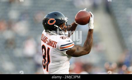 August 16, 2019, Chicago Bears wide receiver Jordan Williams