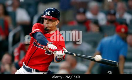 This is a 2019 photo of Charlie Culberson of the Atlanta Braves baseball  team. This image reflects the 2019 active roster as of Friday Feb. 22,  2019, when this image was taken. (