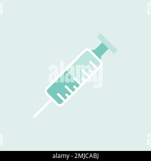 Green syringe element vector Stock Vector
