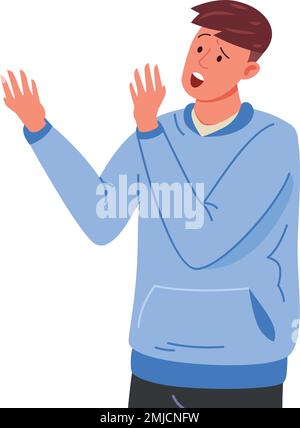 Free Vector  Teen fighting on white background