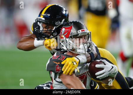 Pittsburgh Steelers running back James Conner (30) during practice at NFL  football training camp in Latrobe, Pa., Sunday, July 30, 2017 . (AP  Photo/Keith Srakocic Stock Photo - Alamy