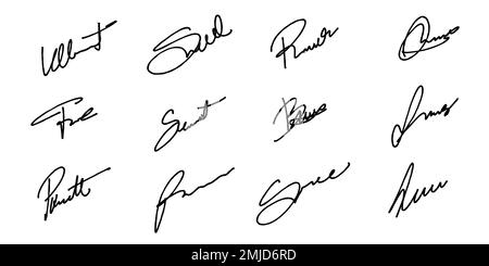 a signatures samples