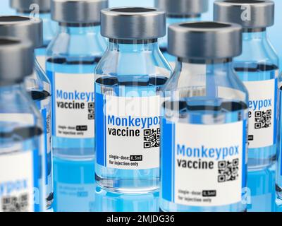 Mpox vaccine, conceptual illustration Stock Photo