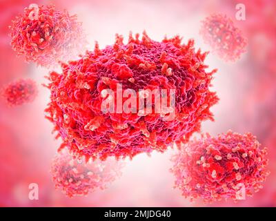 Mpox virus particles, illustration Stock Photo