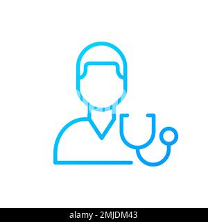 Diagnostics pixel perfect gradient linear vector icon Stock Vector