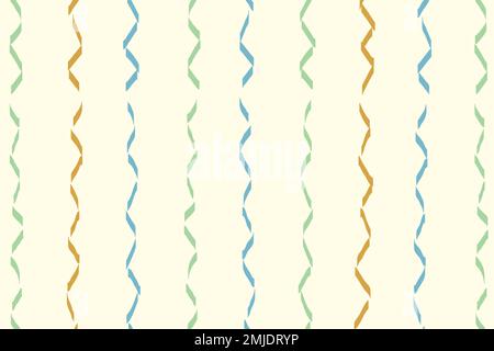 Wavy lined pattern background, colorful doodle vector, aesthetic design Stock Vector
