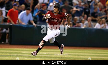 Arizona Diamondbacks' Ketel Marte (4) rounds third after hitting a solo home  run off Pittsburgh Pirates starting pitcher Mitch Keller during the first  inning of a baseball game in Pittsburgh, Saturday, May
