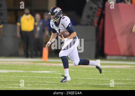 Atlanta Falcons quarterback Kurt Benkert warms up before the Pro Football  Hall of Fame NFL preseason game against the Denver Broncos, Thursday, Aug.  1, 2019, in Canton, Ohio. (AP Photo/David Richard Stock