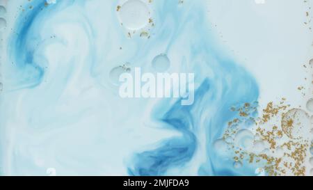 Abstract blue watercolor with gold glitter background vector Stock Vector