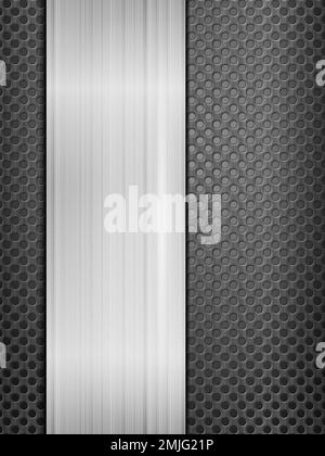 Background formed by metal sheets. Vector illustration. Stock Photo