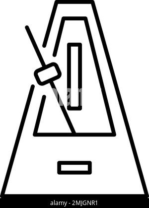 Hypnosis, metronome, pendulum vector icon on transparent background. Outline Hypnosis, metronome, pendulum vector icon Stock Vector