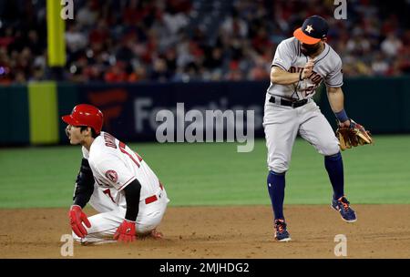 American League relief pitcher Framber Valdez, of the Houston Astros,  throws to a National League batter during the third inning of the MLB All- Star baseball game, Tuesday, July 19, 2022, in Los