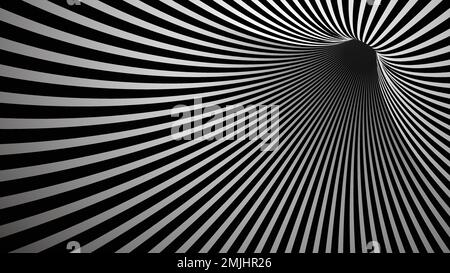 3D Monotone mystery vortex design element vector Stock Vector