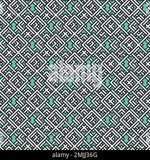 Arabic arabesque seamless pattern with colorful elements. Geometric background. Design greeting card for Ramadan Kareem, Islamic ornamental colorful Stock Vector