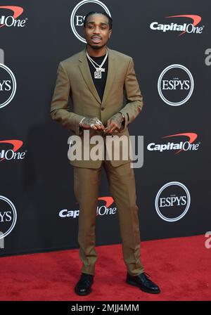Quavo, of Migos, arrives at the ESPY Awards on Wednesday, July 10, 2019, at the Microsoft Theater in Los Angeles. (Photo by Jordan Strauss/Invision/AP)