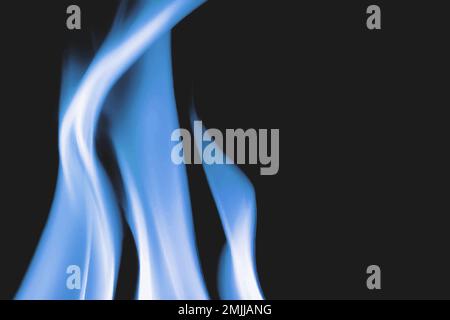 Burning flame background, fire border realistic vector black image Stock Vector
