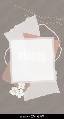 Paper note background wallpaper vector on ripped paper Stock Vector