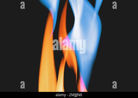 Blue flame background, burning fire vector Stock Vector